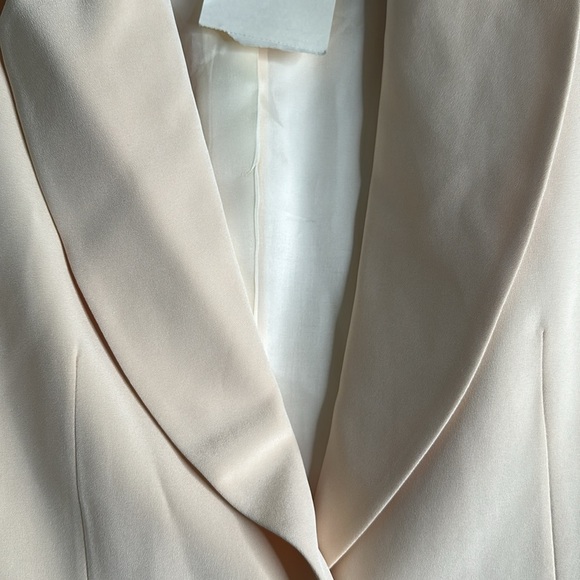 Rickie freeman for Teri Jon nites saks fifth Avenue slik pantsuit size 14 peach - Picture 6 of 12